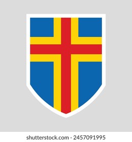 Icono de Bandera de tierra en forma de escudo
