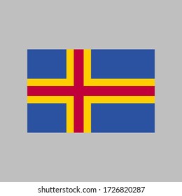 Aland flag vector illustration in high quality for ui and ux, website or mobile application