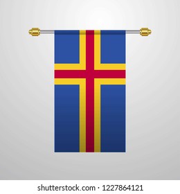 Aland hanging Flag