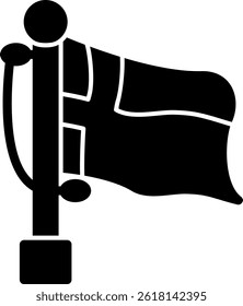 Aland Islands national signal Flag Icon