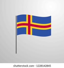 Aland waving Flag