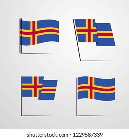 Aland waving flag