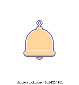 Alarm, alert, bell icon, call, notification sign, ring icon. Vector illustration