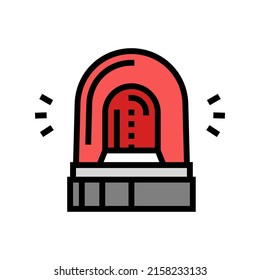 alarm alert color icon vector. alarm alert sign. isolated symbol illustration