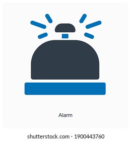 Concepto de icono de alarma y alerta