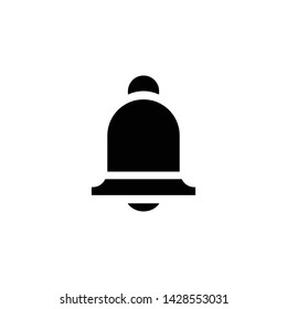 Alarm alert message ring icon vector. notification bell icon.white background. web design and mobile design.