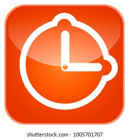Alarm app icon for smartphones, Vector illustration