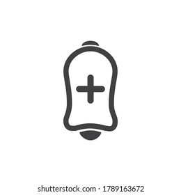 Alarm, app, web bell icon vector