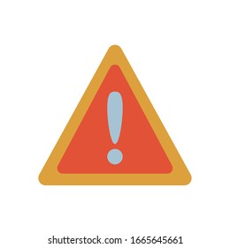 alarm banner flat style icon design, Emergency rescue save department 911 danger help safety and aid theme Vector illustration