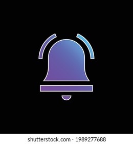 Alarm Bell blue gradient vector icon