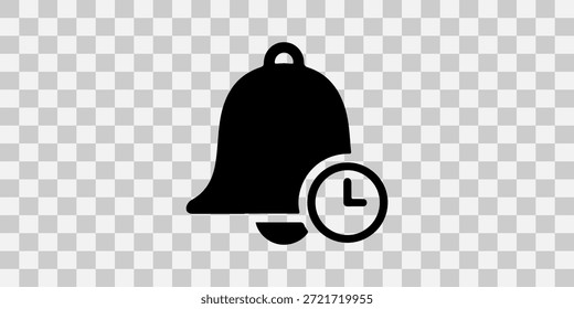Alarmglocke mit Uhrsymbol
