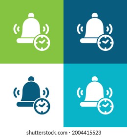 Alarm Bell Flat four color minimal icon set