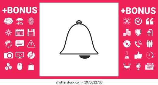 Alarm bell icon