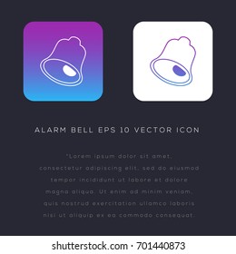 Alarm Bell icon design on modern flat background