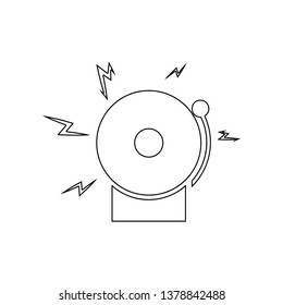 Alarm bell icon. Element of Fireman for mobile concept and web apps icon. Outline, thin line icon for website design and development, app development