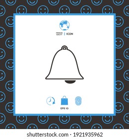 Alarm bell icon. Element for your design