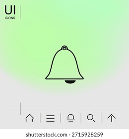 Alarm bell icon. Element for your design