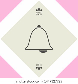 Alarm bell icon. Graphic elements for your design