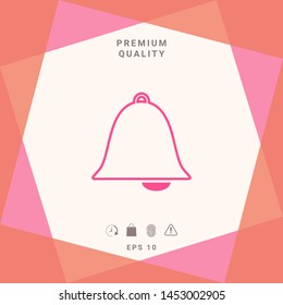 Alarm bell icon. Graphic elements for your design