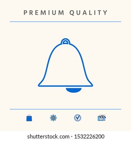 Alarm bell icon. Graphic elements for your design