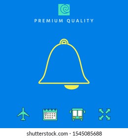 Alarm bell icon. Graphic elements for your design