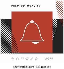 Alarm bell icon. Graphic elements for your design