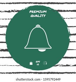 Alarm bell icon. Graphic elements for your design