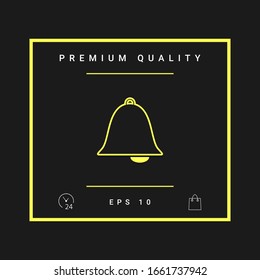 Alarm bell icon. Graphic elements for your design