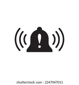 Alarm Bell Icon Isolated on White Background