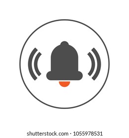 Alarm bell icon. Vector.