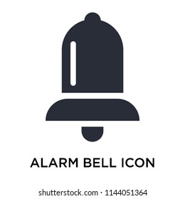 Alarm bell icon vector isolated on white background for your web and mobile app design, Alarm bell logo concept