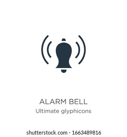 Alarm bell icon vector. Trendy flat alarm bell icon from ultimate glyphicons collection isolated on white background. Vector illustration can be used for web and mobile graphic design, logo, eps10
