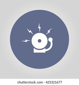 alarm bell. Modern design flat style EPS