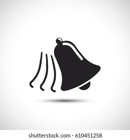 Alarm bell rings vector icon illustration