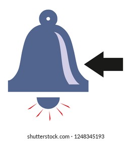 alarm, bell sign vector template