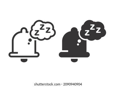 Alarm bell sleep. Illustration vector