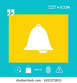 Alarm bell symbol icon