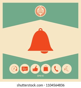 Alarm bell symbol icon