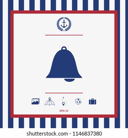 Alarm bell symbol icon