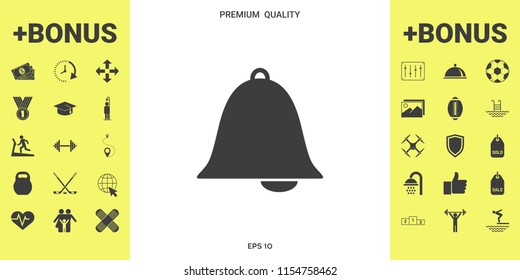 Alarm bell symbol icon