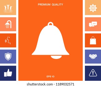 Alarm bell symbol icon