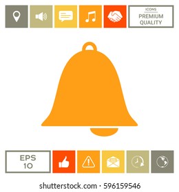 Alarm bell symbol icon