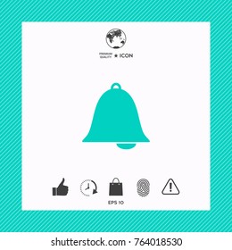 Alarm bell symbol icon