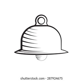 alarm bell symbol icon isolated vector warning 