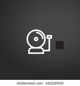 Alarm Bell vector icon. Alarm Bell concept stroke symbol design. Thin graphic elements vector illustration, outline pattern for your web site design, logo, UI. EPS 10.