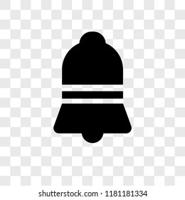 Alarm bell vector icon isolated on transparent background, Alarm bell logo concept