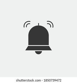 alarm bell vector icon ringing