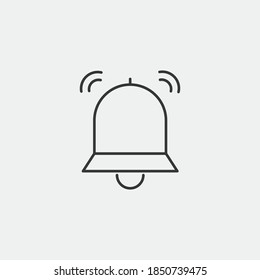 sonido de icono del vector de campana de alarma