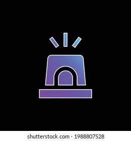 Icono de vector de gradiente azul de alarma