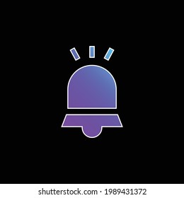 Alarm blue gradient vector icon